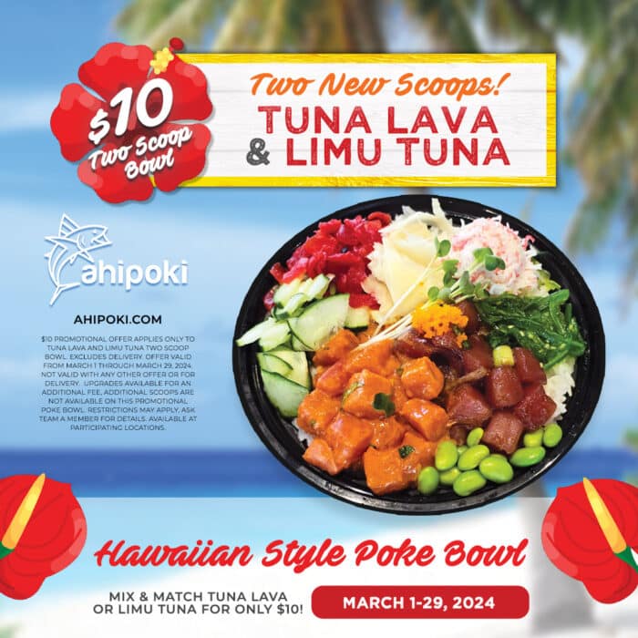 Ahipoki Rolls Out Two New Hawaiian Style Poke Scoops Kicks It Off With   Insta 1080x1080 Hawaiian 2 700x700 